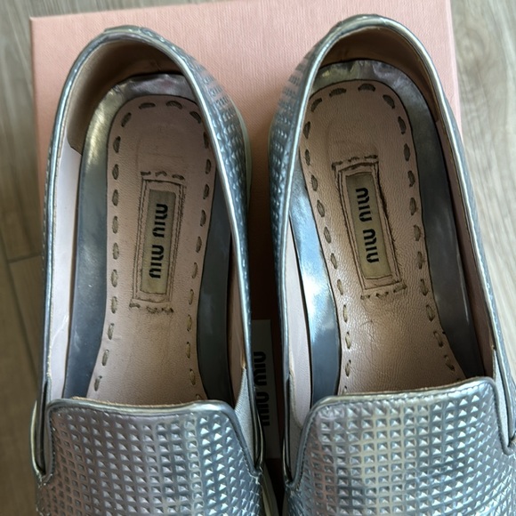 Miu Miu Calzature Donna metallic silver size 37 - Picture 3 of 8